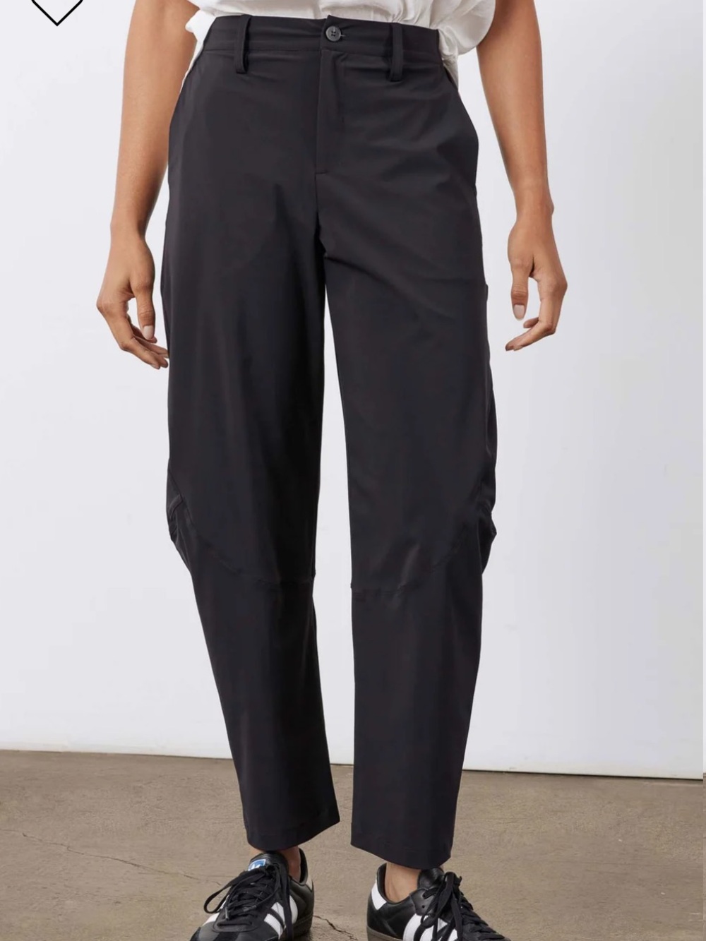 RUTI The Wide - Ish Black Barrel Style Trouser Pants (RTP $260)